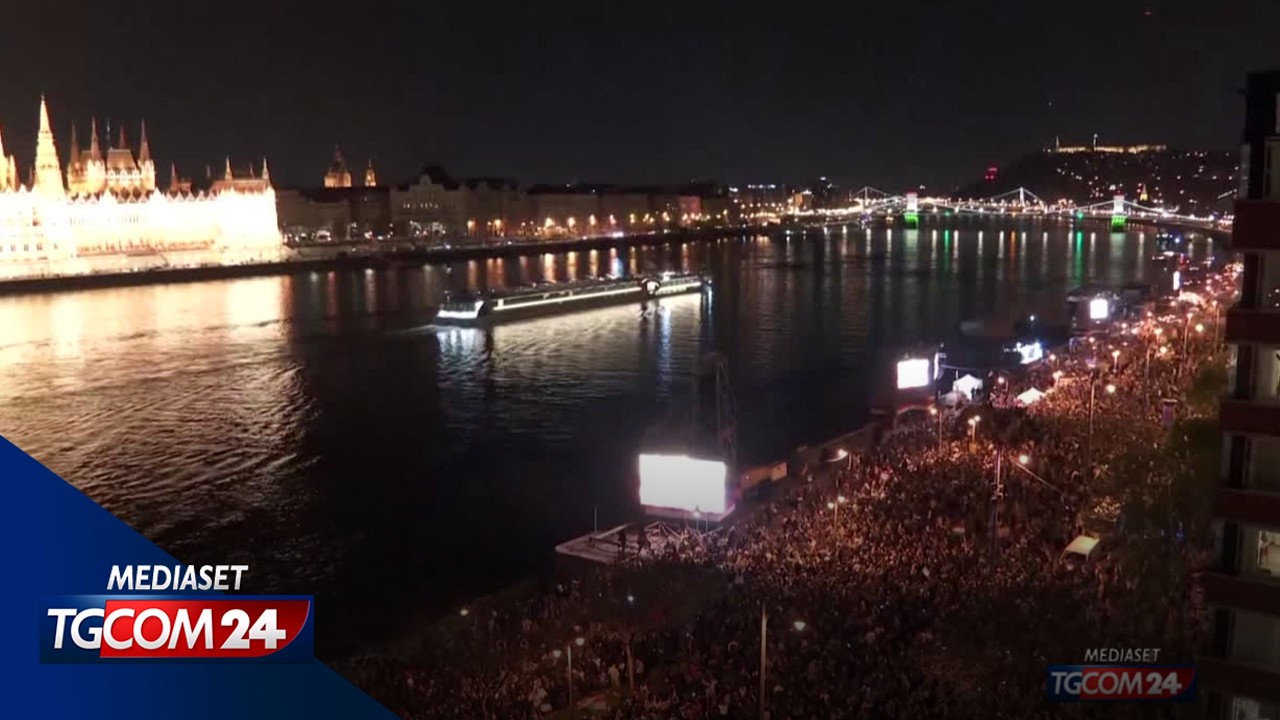 Elezioni in Ungheria, la notte di festa a Budapest