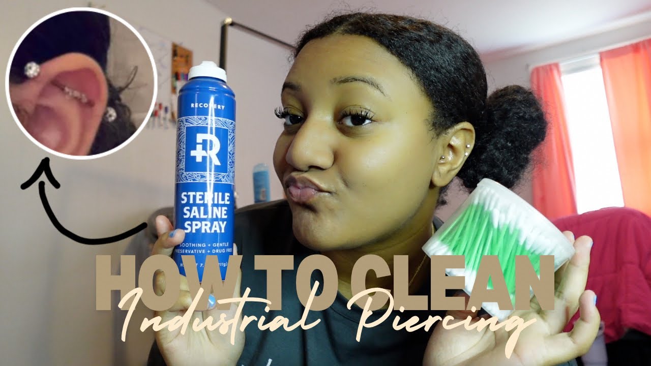 HOW TO CLEAN INDUSTRIAL PIERCING + HEAL IRRITATION BUMPS