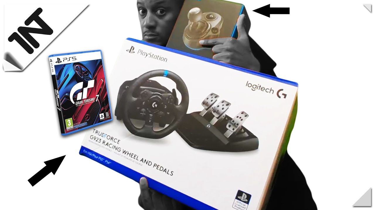 Unboxing & Test Drive of LOGITECH G923 RACING WHEEL & SHIFTER in GRAN TURISMO 7 PS5 (+Racing Stand)