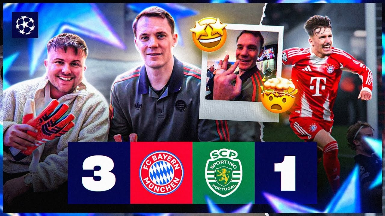 Ich treffe MANUEL NEUER 😨🔥 Bayern M&uuml;nchen vs Sporting STADION&nbsp;VLOG&nbsp;🏟