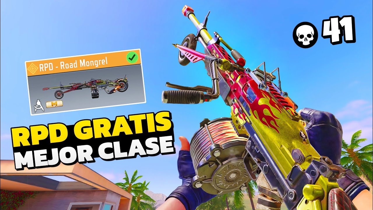 PROBÉ La RPD Legendaria GRATIS y Destroza! Mejor Clase COD MOBILE 