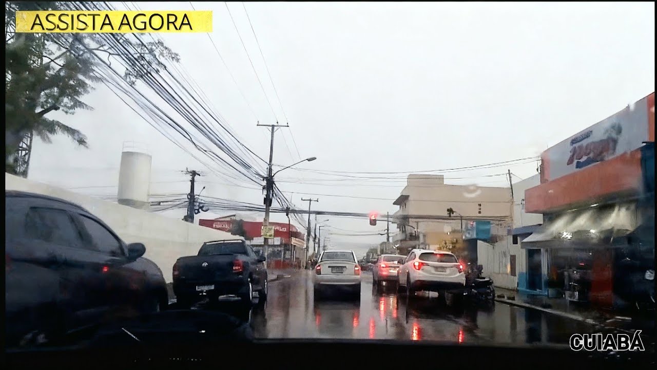 PEGUEI CHUVA FORTE DIRIGINDO PELAS RUAS DE CUIABÁ 🌆