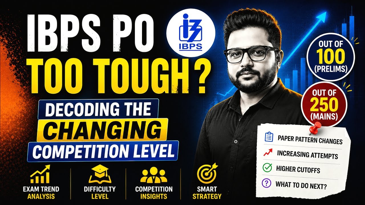 Is IBPS PO 2026 Too Tough? | Decoding the Competition Level by Shubham Sir