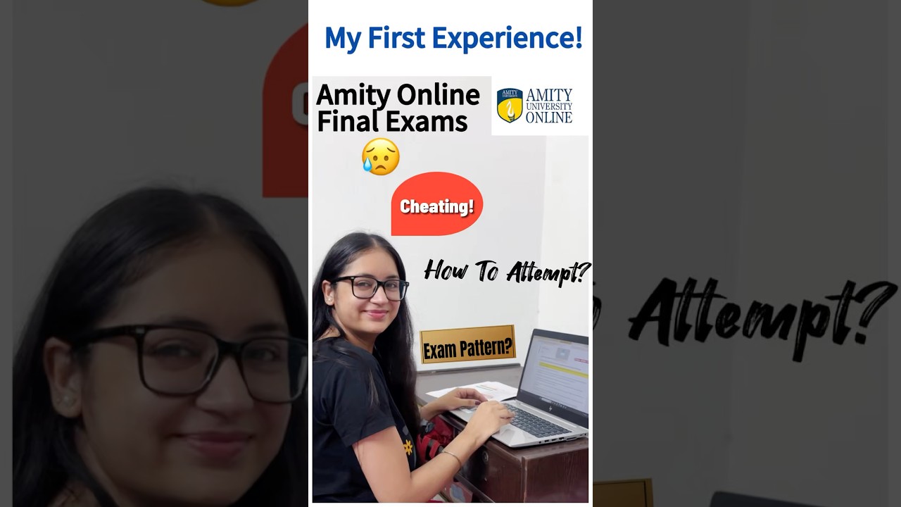 My First Online Exam at Amity University | Exam Pattern 😱 #amityonline #amityexams #collegevidya