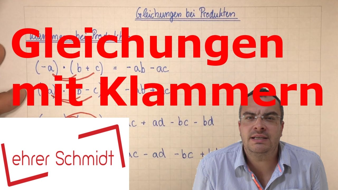 Gleichungen mit Klammern | Terme und Gleichungen | Mathematik | Lehrerschmidt