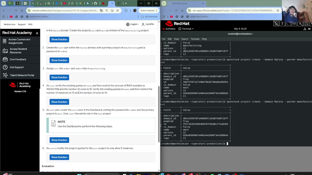 Lab: Managing Application Projects in a Multitenant Cloud