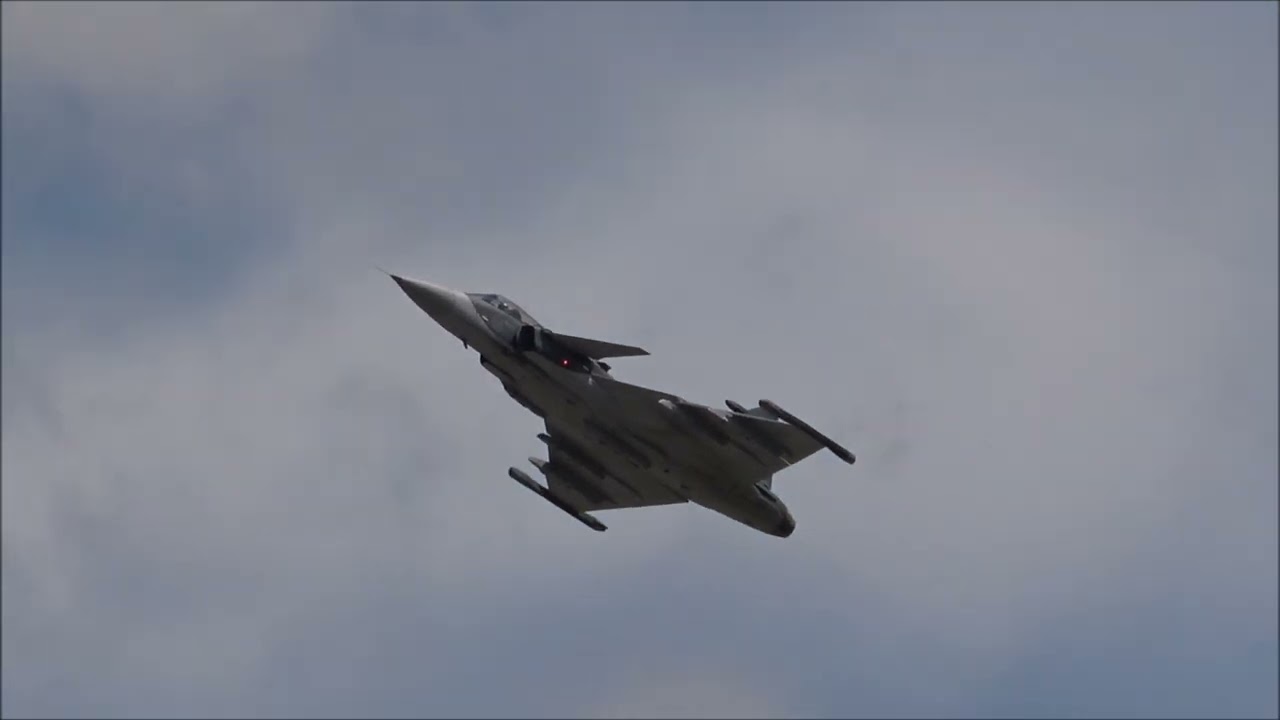 Saab Gripen at RIAT 2025 on Friday