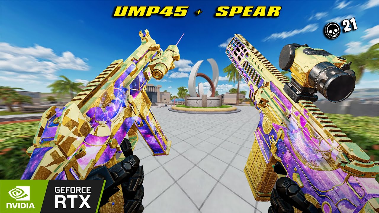 SPEAR PENDULUM GOLD + UMP45 ZERO ODASHADOW 21 KILL RANDOM SQUAD BLOOD STRIKE