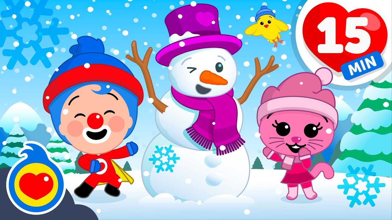 Fun In The Snow! ☃️❄️ Get Outside and Play | Nursery Rhymes for Kids ♫ Plim Plim - The Kindness Hero
