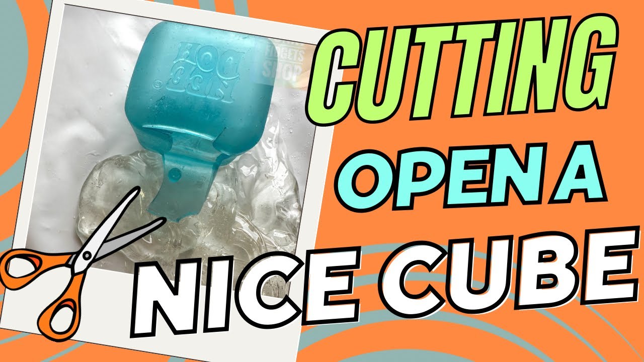 Cutting open a Needoh Nice cube & Sugar Ball
