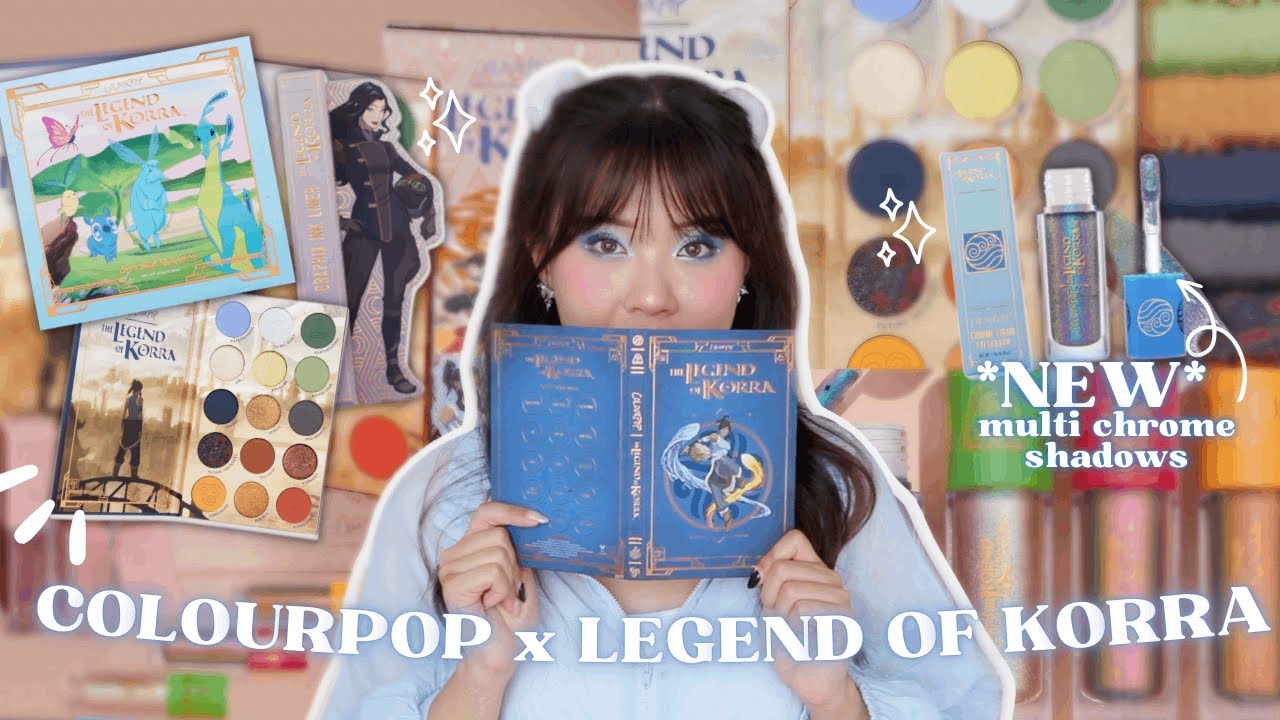 COLOURPOP X LEGEND OF KORRA  🌊 3 looks, comparisons + swatches!