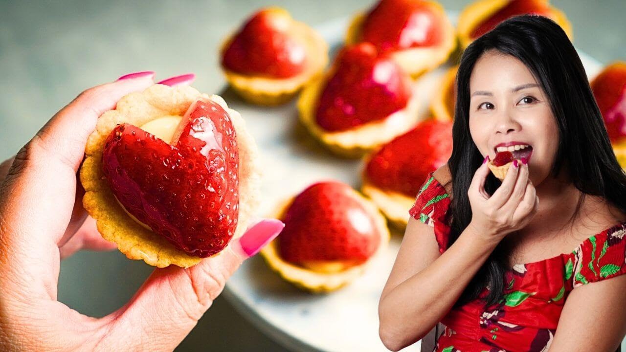 Valentine’s Strawberry Tarts (Refined Sugar-Free)