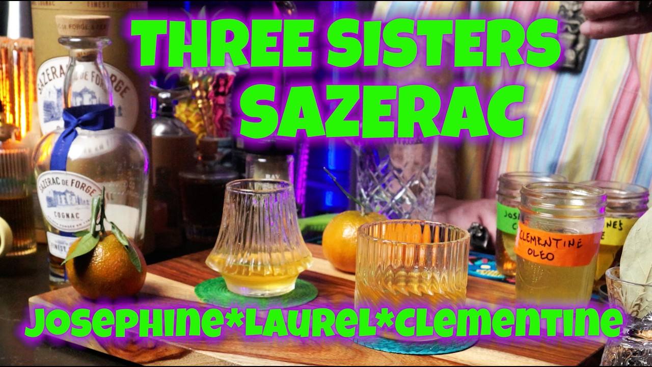 Three Sisters Sazerac - A special cocktail for Gnome's Birthentine's Day!