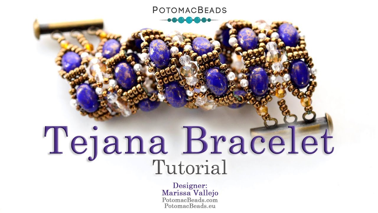 Tejana Bracelet - DIY Jewelry Making Tutorial by PotomacBeads