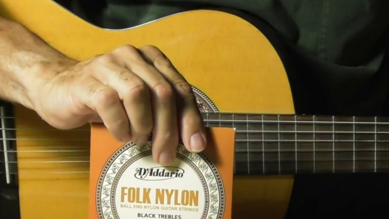 D'Addario EJ34 BALL end Folk Strings Classical Как заменить струны для нейлоновой гитары Обзор