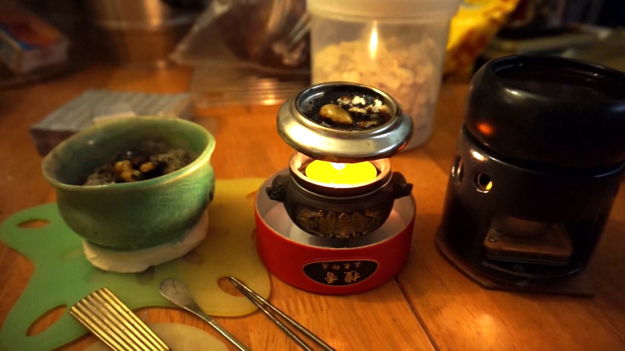 Frankincense Resin Burning in different ways