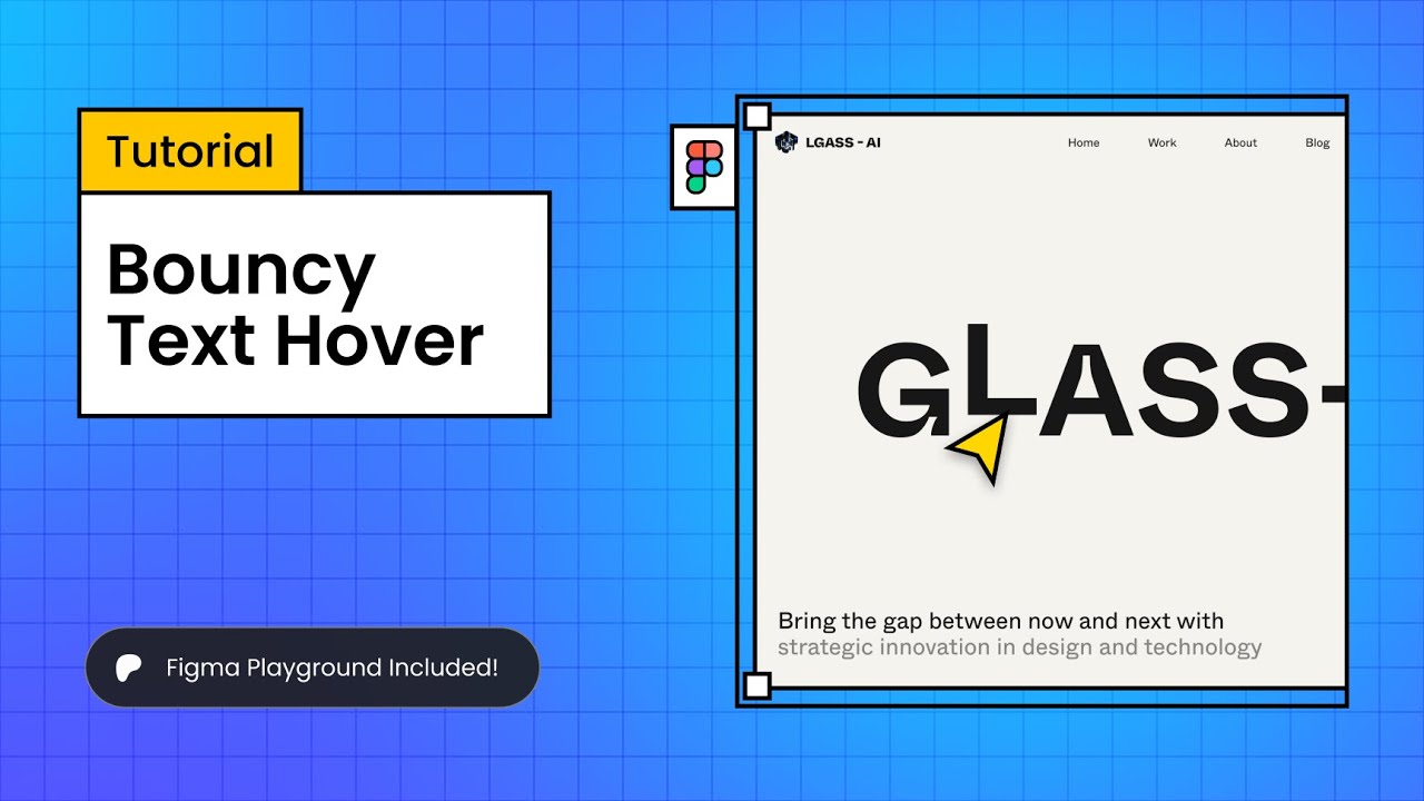 Bouncy Text Hover animation made in #figma 💫