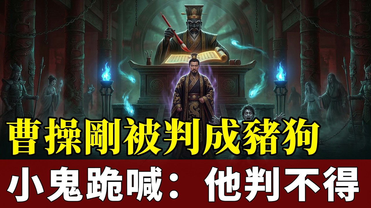 曹操死後為何剛被判入畜生道，一個研墨小鬼就敢當殿翻案？陸判官越查越怕：有人竟改了魏武王的命！