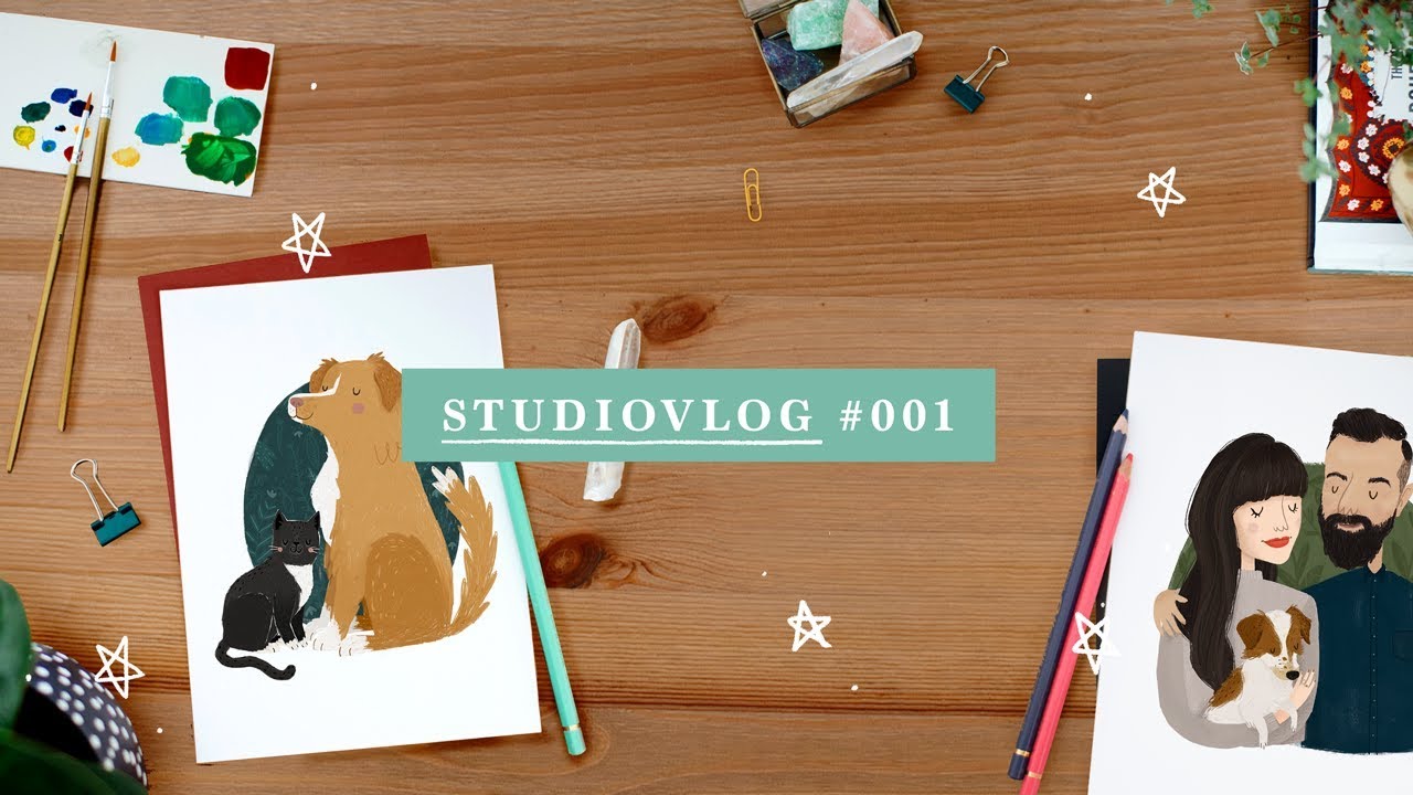 STUDIO VLOG #001 | NEW WEBSHOP PRODUCT + SPEEDPAINTING • StudioSilvana