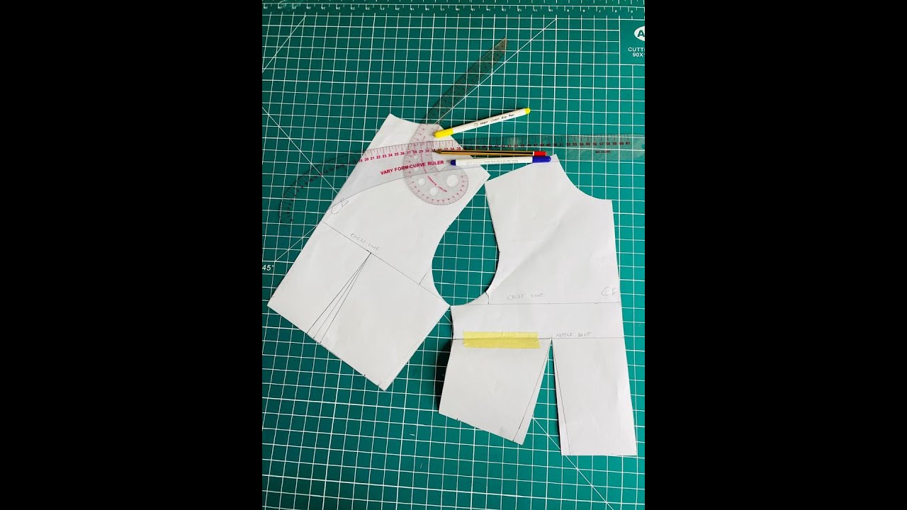 How to Draft a Half Scale Basic Bodice Block | Beginner Sewing Tutorial
