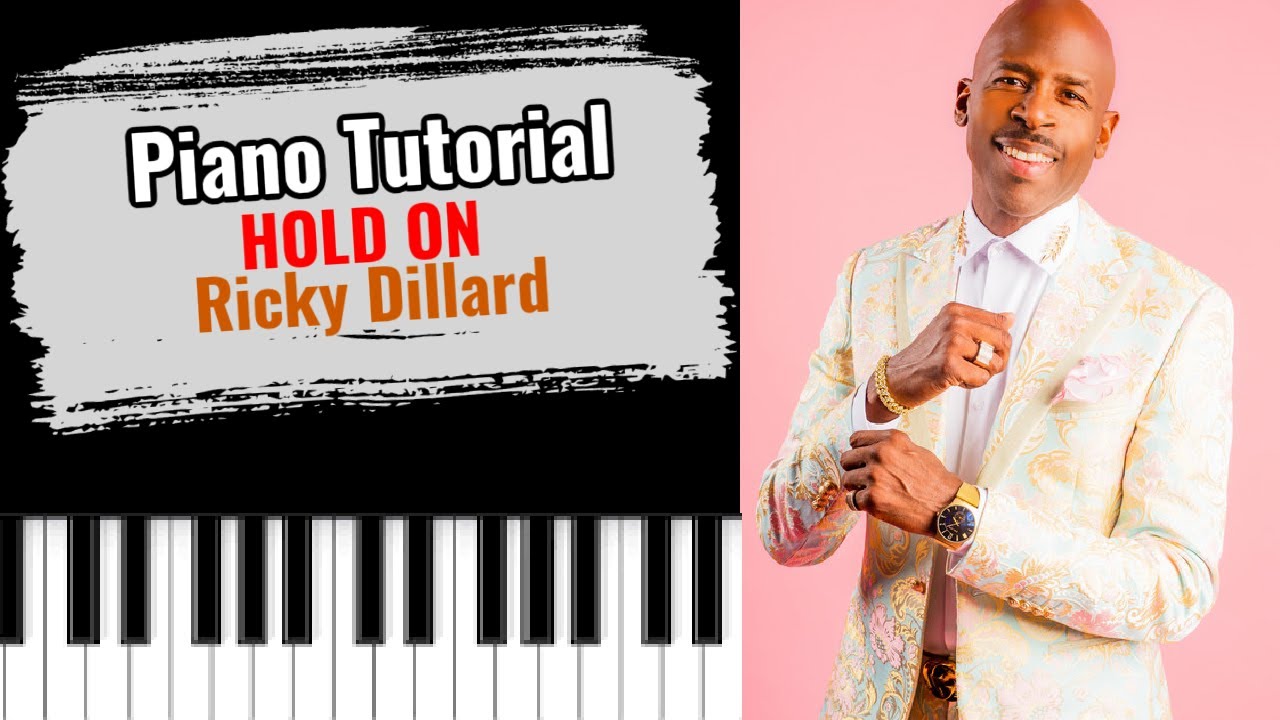 🎹HOLD ON BY Ricky Dillard (easy piano tutorial lesson free))