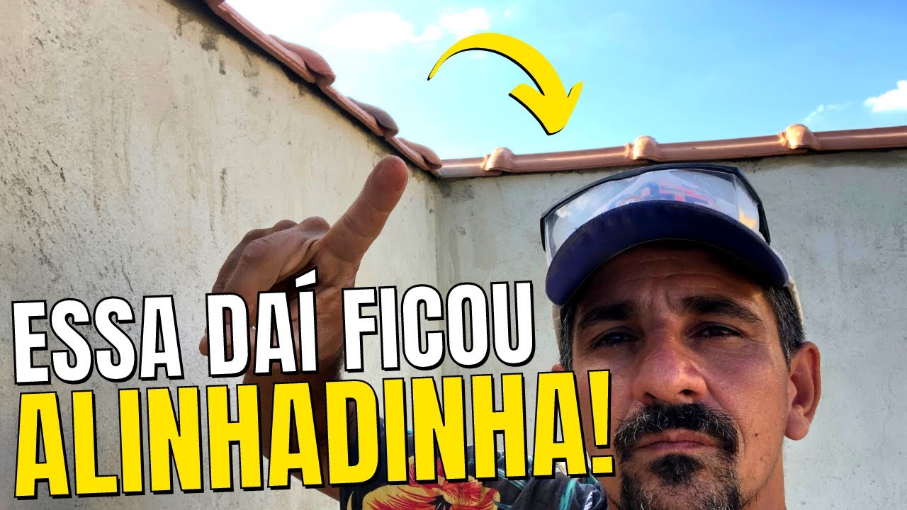 Como instalar uma CUMEEIRA E DEIXAR ALINHADA! [BEM FÁCIL]