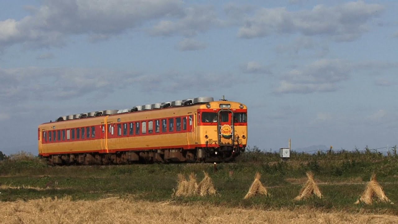 気仙沼線　キハ58系修学旅行色による「大崎ひまわり号」ほか