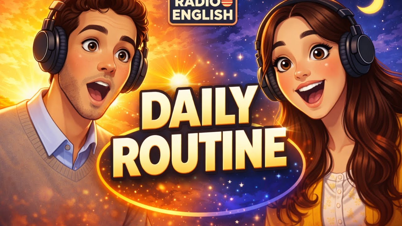 English podcast A2- My Daily Routine (Easy English Listening)  