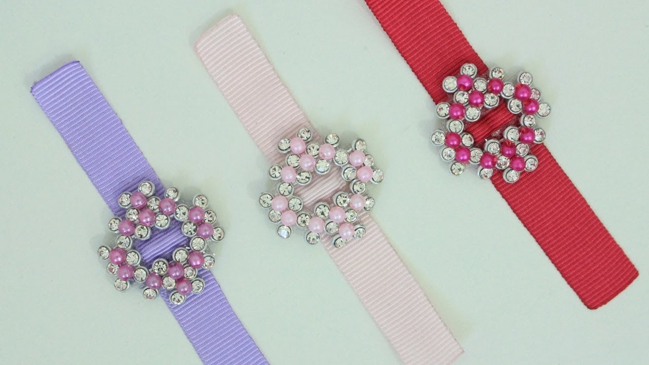 Passo a passo: Decoração para laços de manta de strass/Pérolas