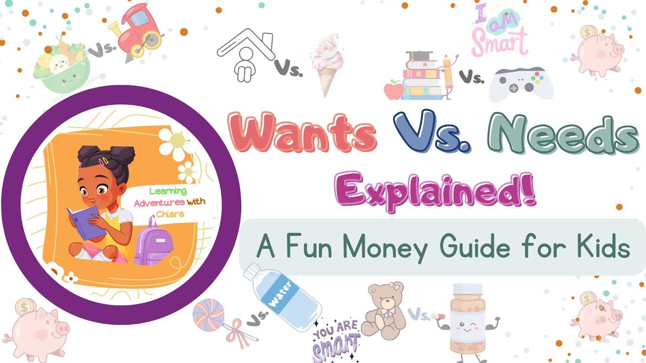 Wants vs  Needs Explained! A Fun Money Guide for Kids