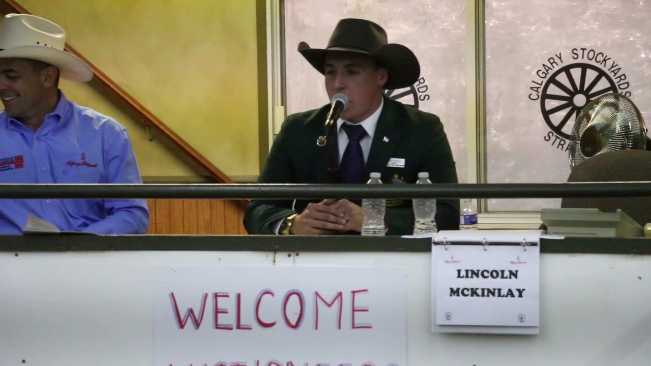 2017 Calgary Stampede International Livestock Auctioneer Rookie of the Year - Lincoln McKinlay