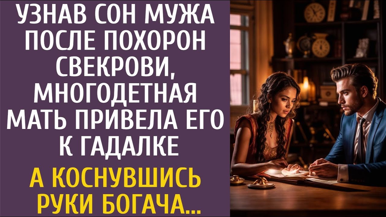 Узнав сон мужа после похорон свекрови, многодетная мать пришла к гадалке… А коснувшись руки богача…
