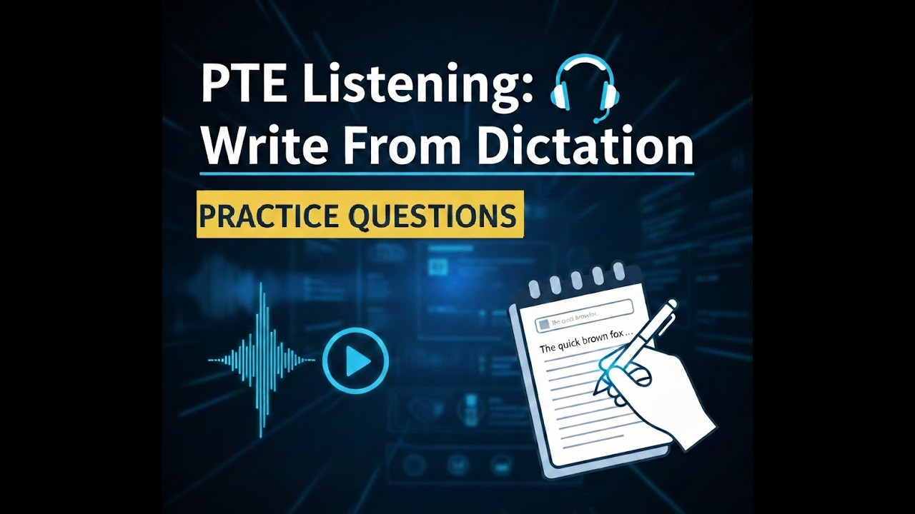 🎧 PTE Write From Dictation: ULTIMATE PRACTICE Set