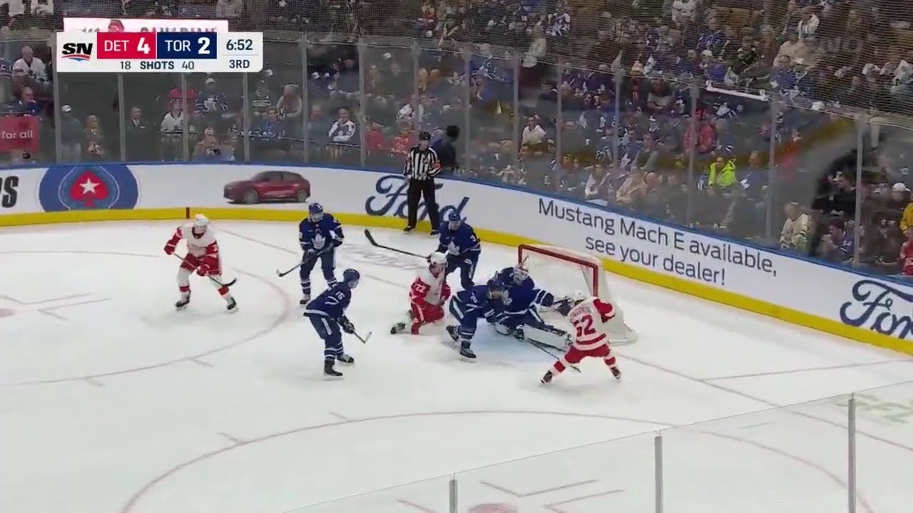 Ilya Samsonov's awesome save vs Red Wings (3 apr 2023)