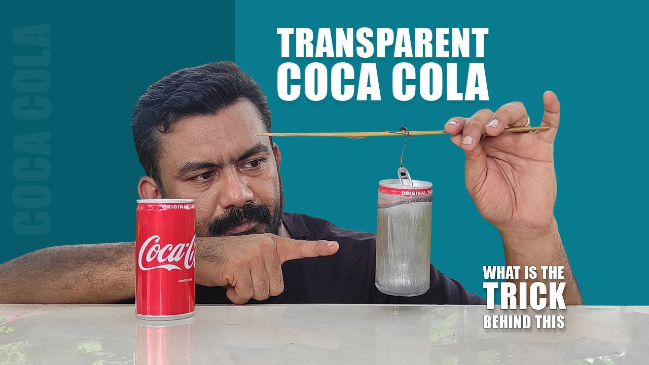 Transparent Coca Cola Can Making | What is the trick behind this | Coca Cola Drain Cleaner reaction