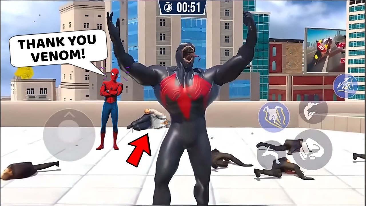 Venom Saves Spiderman From Kingpin | Spider Fighting New Venom Update? 🔥