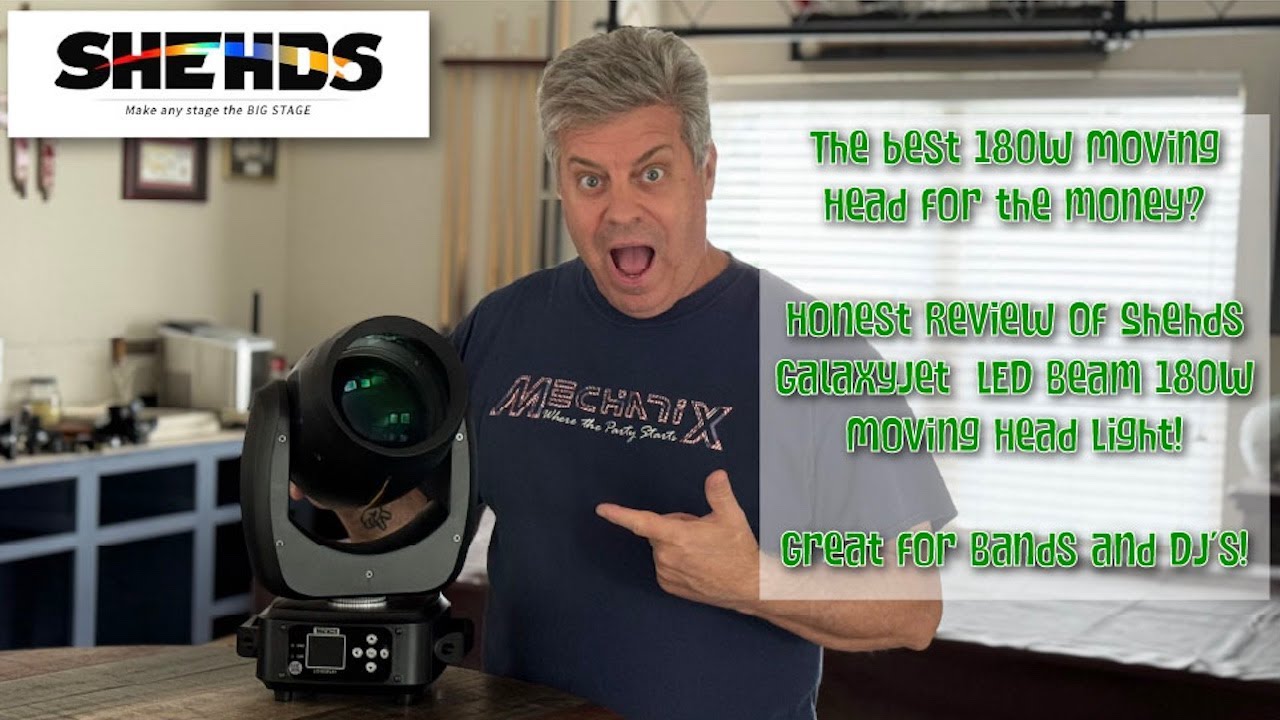 Shehds GalaxyJet 180W LED Beam Moving Head Light | Is this the best moving light for the money?
