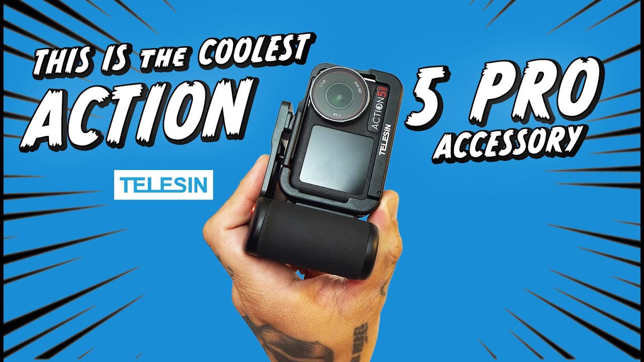 Комплект уличной рукоятки TELESIN из металлического алюминиевого сплава для DJI OSMO Action 5 Pro