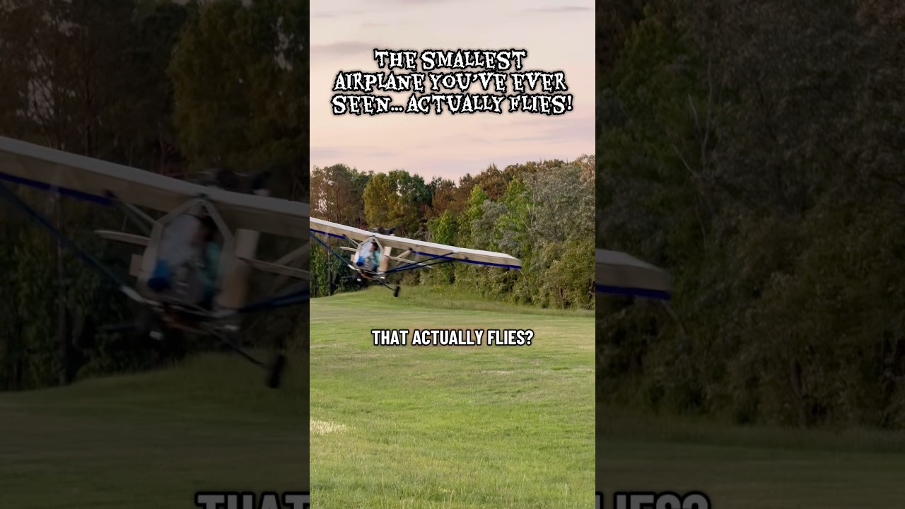 The smallest airplane you&rsquo;ve ever seen that actually flies!?! #aviation #plane #flying