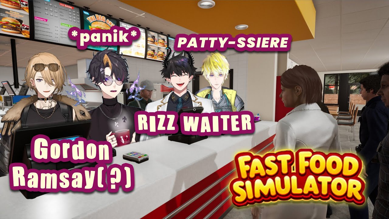 The boys quit being VTubers to open a fast food chain (GONE WRONG) 【NIJISANJI CLIP | MULTI POV】