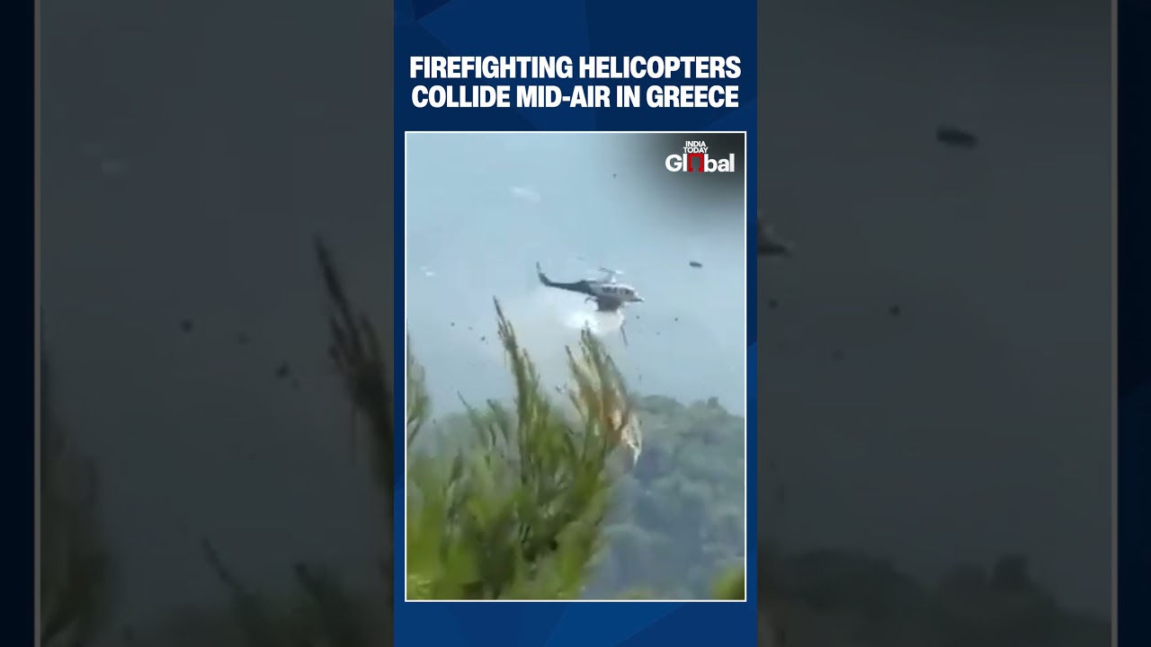 Firefighting Helicopter Crash Kills Two While Battling Greece Wildfire