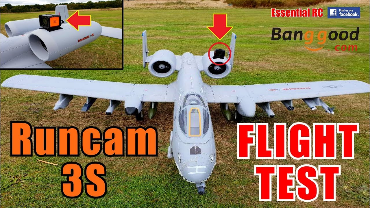 RUNCAM 3S action camera on A-10 TANK BUSTER RC JET: ESSENTIAL RC FLIGHT TEST