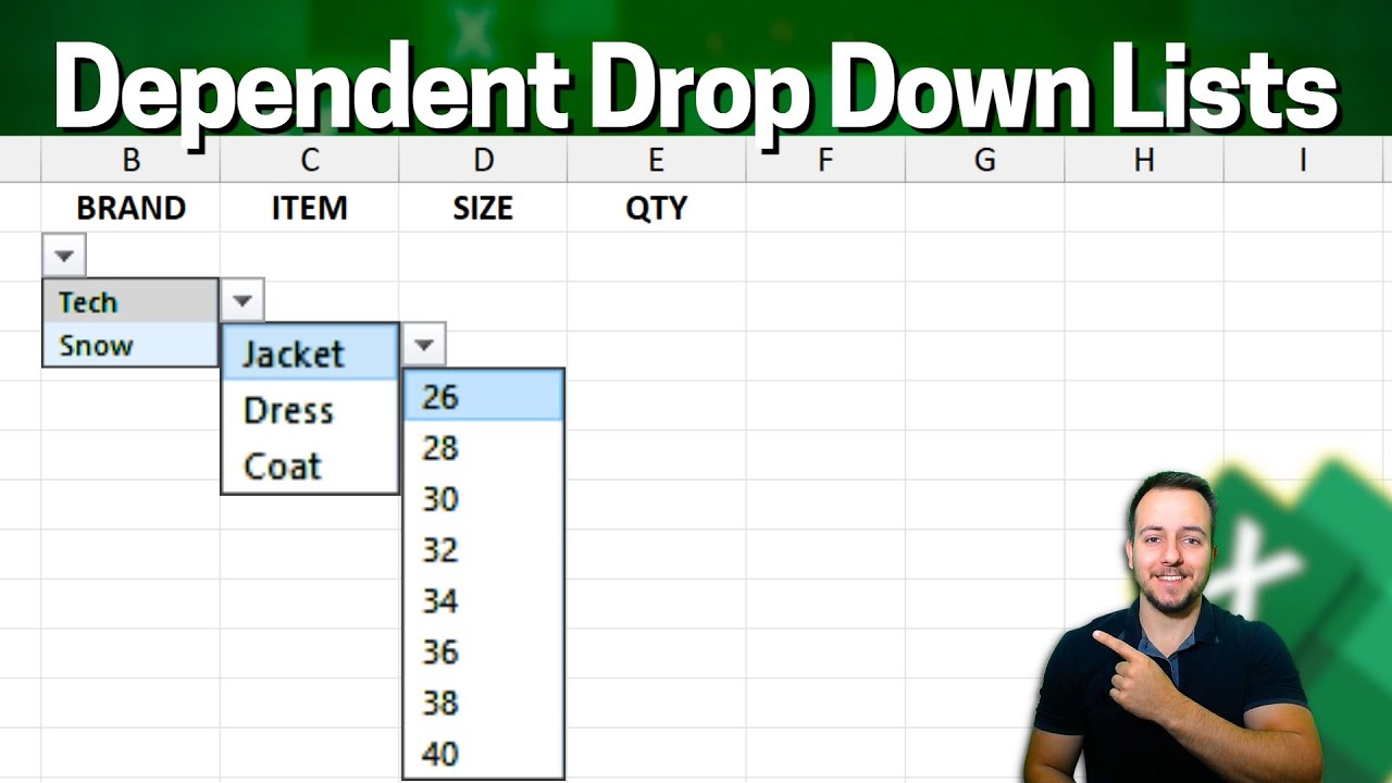 Make Multiple Dependent Dropdown Lists In Excel (Easiest Method) | Step by Step