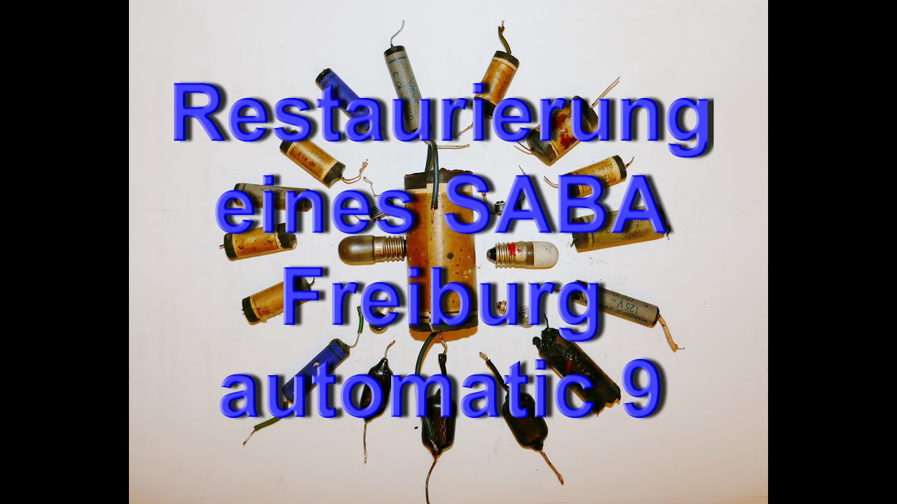 Restaurierung eines SABA Freiburg automatic 9