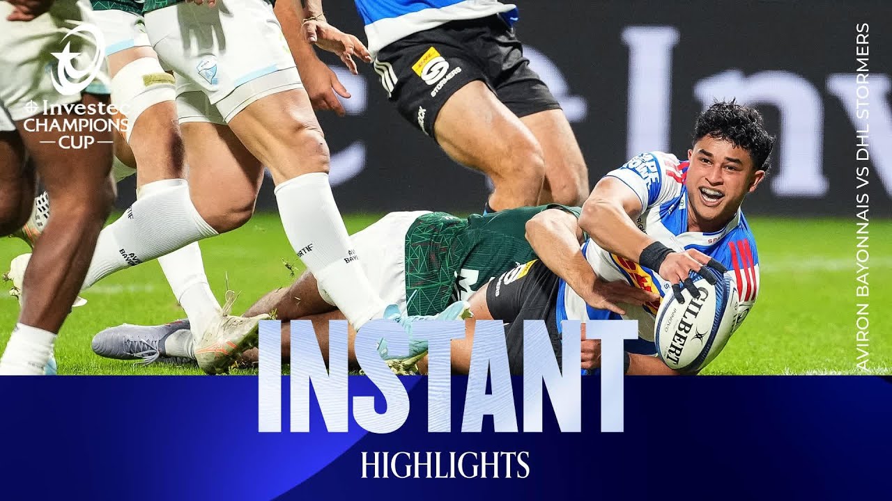 Stormers END Bayonne's home run| Aviron Bayonnais v DHL Stormers | Investec Champions Cup Highlights