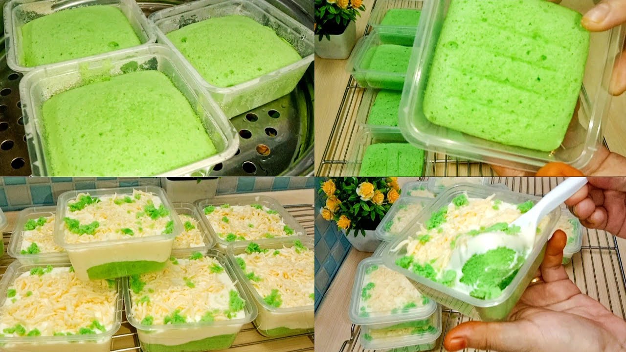 Resepi Cake Pandan Cheese Leleh | Senang Dan Mudah | By Lia Kitchen