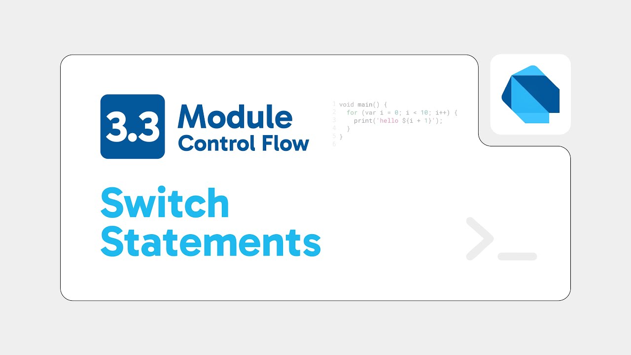 Module 3.3 – Switch Statements | Dart Full Course - Somali