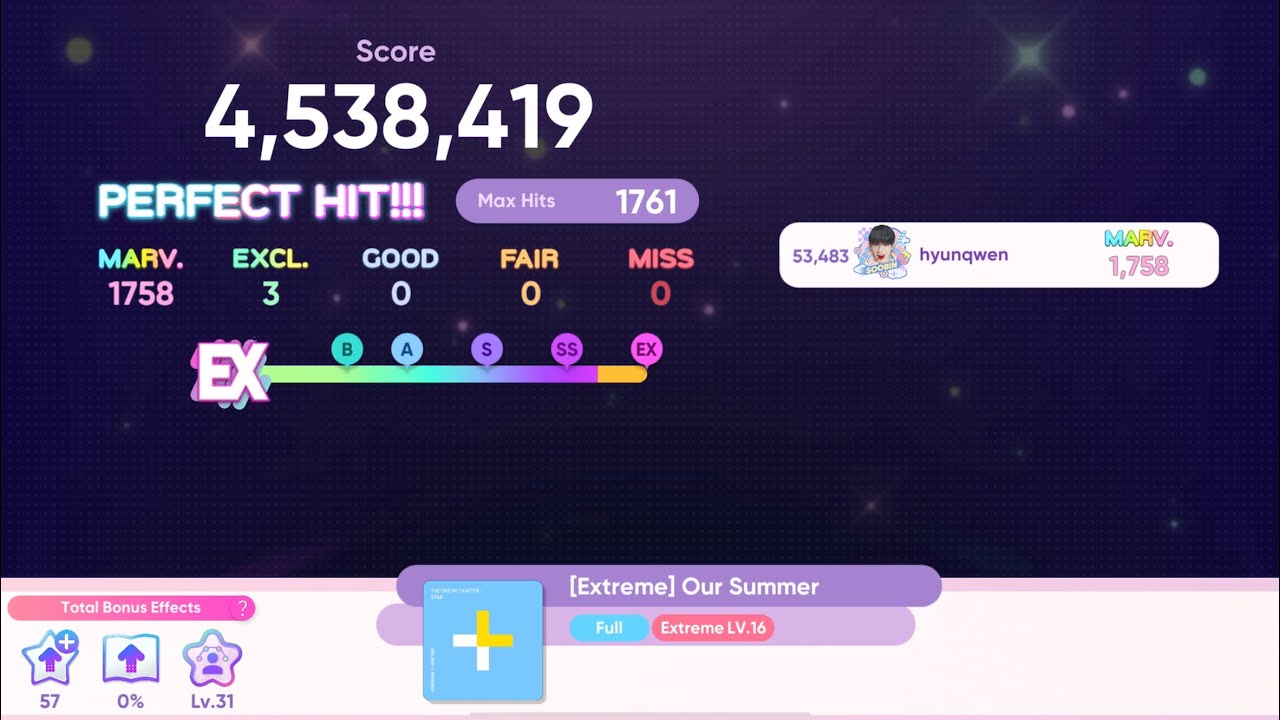 TXT - Our Summer EXTREME Ver. (Super hard mode - all excellent) | Rhythm Hive gameplay
