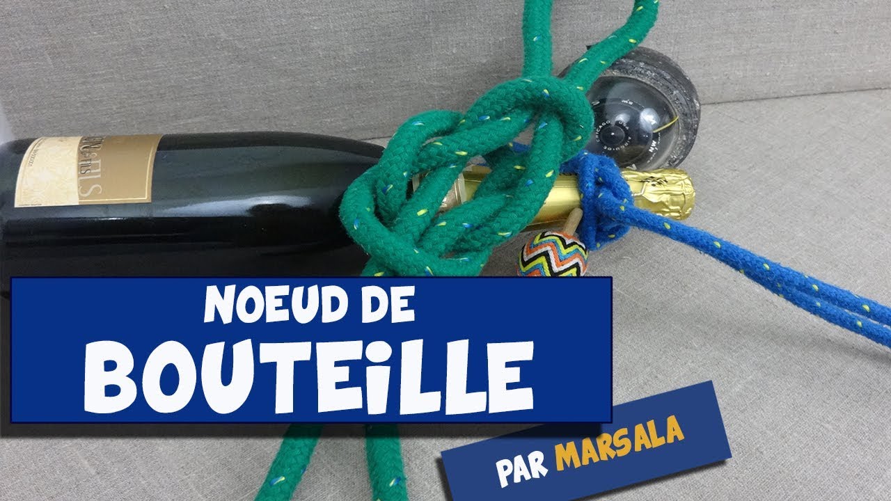 Noeud de bouteille ( d’elingue, pour suspendre une jarre ) #Noeud Pratique