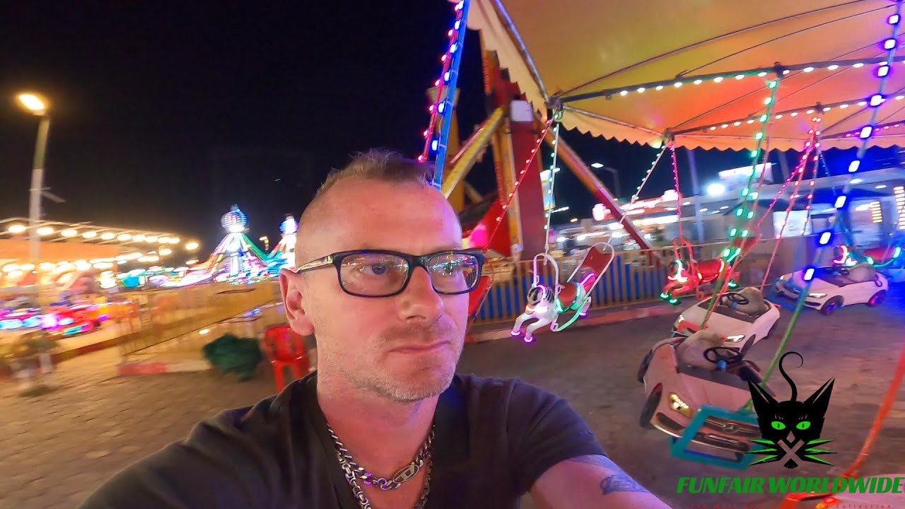 Retro Fairground Ride (Onride POV) at at CHROY CHANGVA CITY Theme Park in CAMBODIA 2025! 🇰🇭